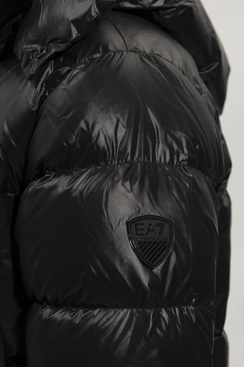 Double-jersey hooded zip-up sweatshirt with velour details